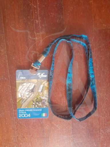 Memorabilia - Anno 2004 - Pass Paddock - Gran Premio Cinzano Mugello - (Fronte)