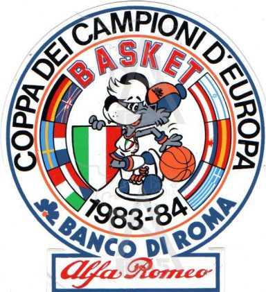Adesivo - Italia - Banco di Roma - Anno 1983-84 - Campione d'Europa