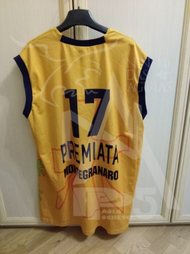 Maglia Gioco - Italia - Premiata Montegranaro - Anno 2008-09 - 17 - (Retro)