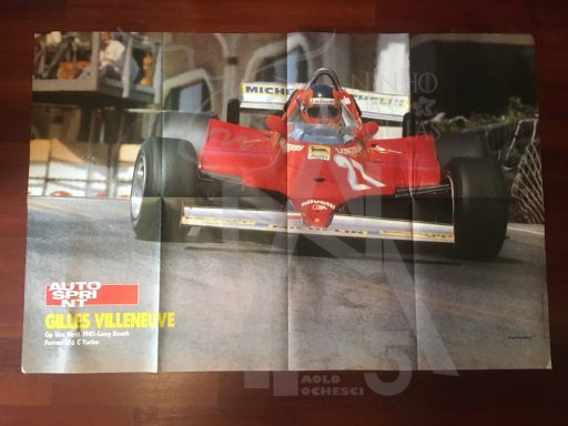 Poster - Anno 1980 - Autosprint - GIlles Villeneuve - Gp Usa West 1981 - (Retro)