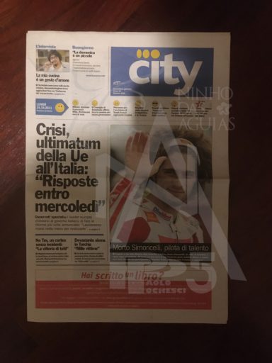 Quotidiano - Anno 2011 - 24 Ottobre 2011 - City - Morte Marco Simoncelli