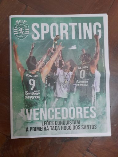 Periodico - Portogallo - Sporting Lisbona - Anno 2022 - 28 Gennaio 2022 - Sporting - Vincitore Coppa Hugo Dos Santos