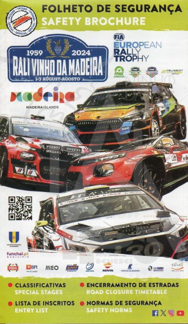 Folder - Anno 2024 - 1-3 Agosto 2024 - Foglietto Sicurezza - Rally Vinho da Madeira