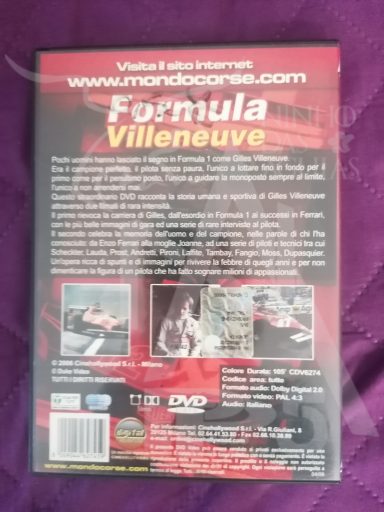 Dvd - Anno 2006 - Mondocorse - Formula Villeneuve - (Retro)