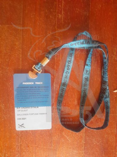 Memorabilia - Anno 2004 - Pass Paddock - Gran Premio Cinzano Mugello - (Retro)