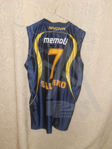Maglia Gioco - Italia - Pallacanestro Salerno - Anno 2010-11 - Memoli - 7 - (Retro)
