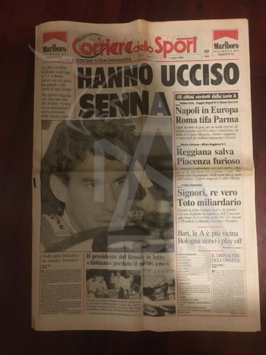 Quotidiano - Anno 1994 - 1 Maggio 1994 - Corriere dello Sport - Morte Ayrton Senna